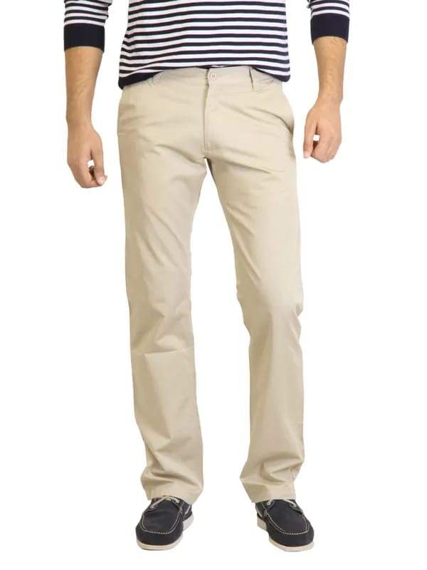 Highlander Men Solid Beige Trouser