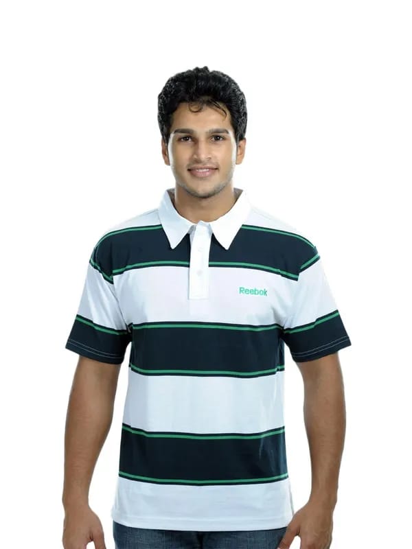 Reebok Men White Polo Tshirt