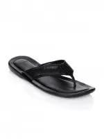 Enroute Men Leather Black Sandals