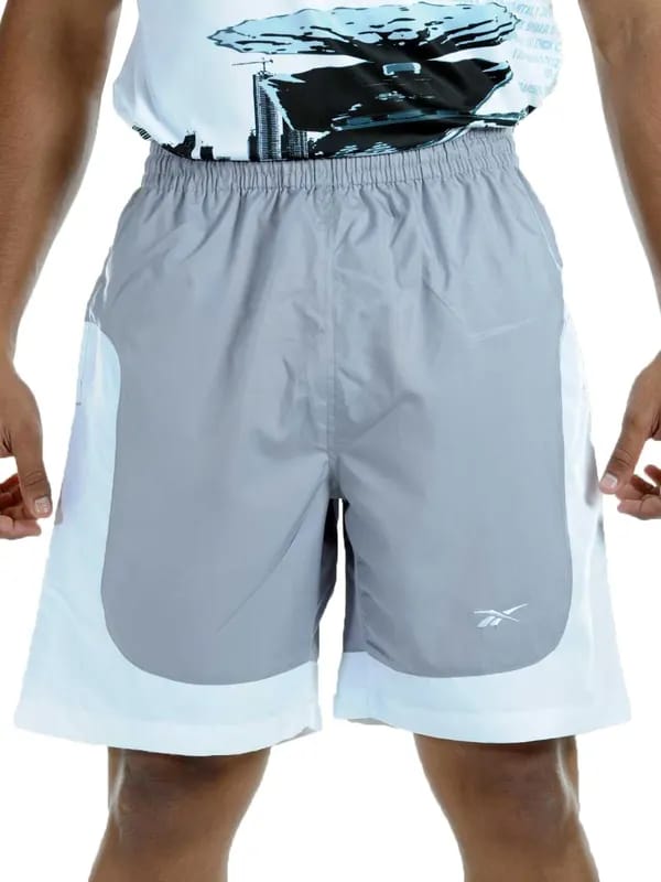 Reebok Men Micro Shorts Grey and White