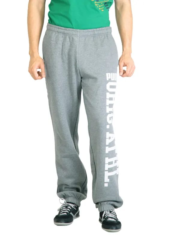 Puma Men Lifestyle Grey Track Pant