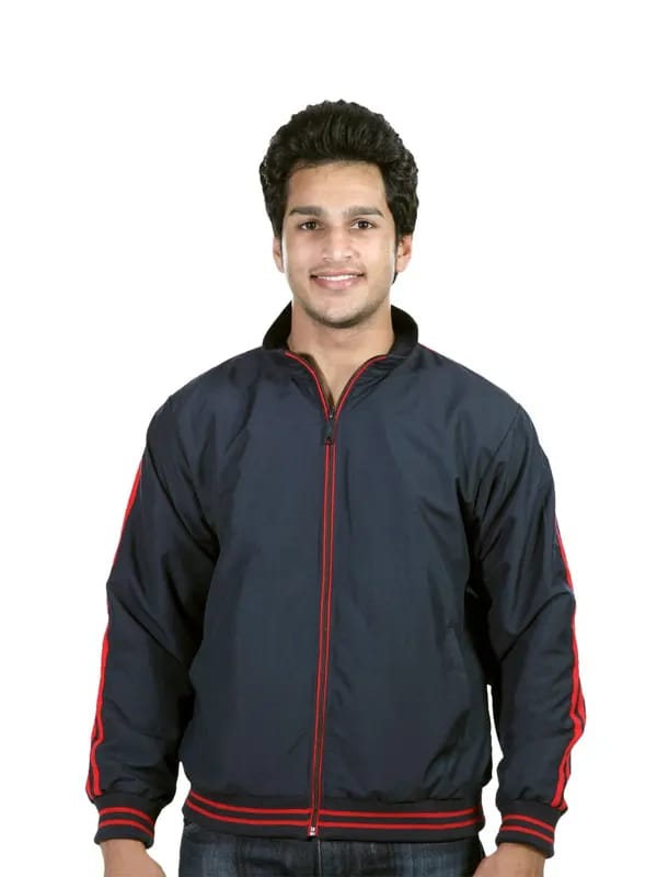 Reebok Navy Knit Rib Jacket