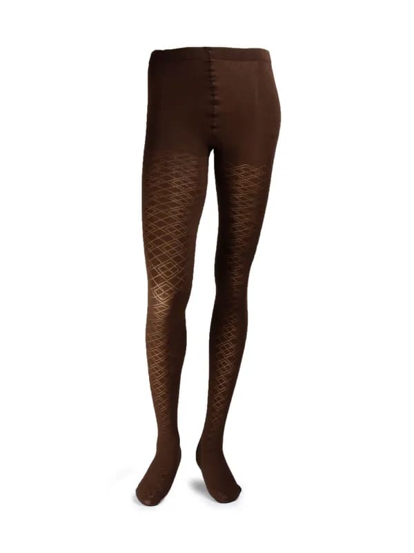 United Colors of Benetton Women Solid Brown Stockings