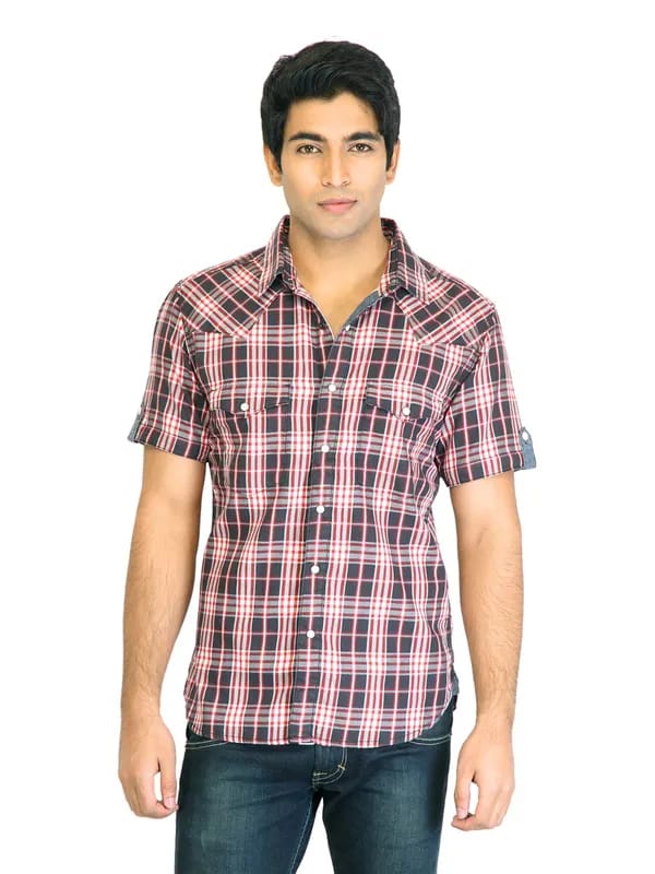 Levis Men Check Red Shirts