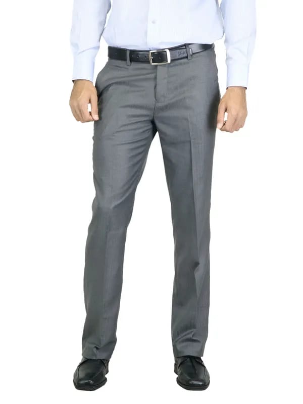 Genesis Men Stripes Grey Trouser