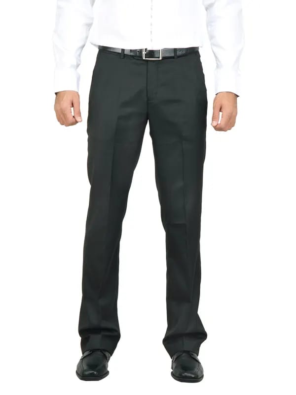 Genesis Men Stripes Black Trousers