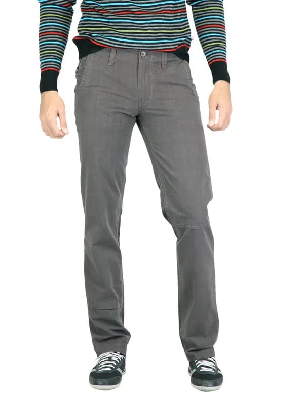 Probase Men Check Grey Trouser