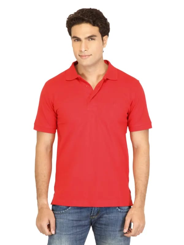 Facit Men Polo Tee Red Tshirt