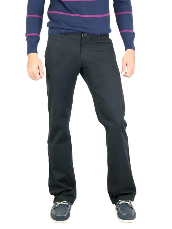 Highlander Men Solid Black Trouser