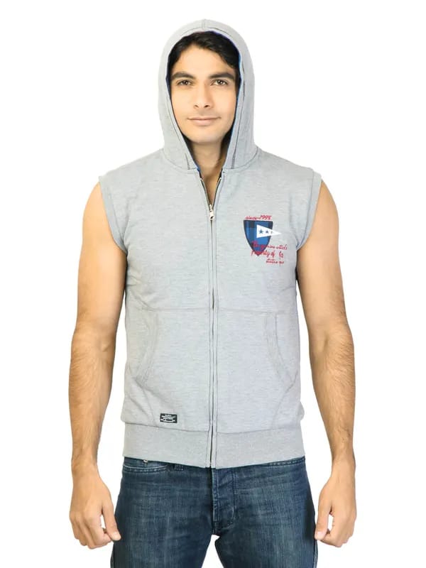 Status Quo Men Solid Grey Sweatshirt