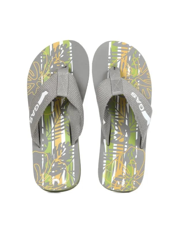 GAS Men Grey Pine Flip Flops