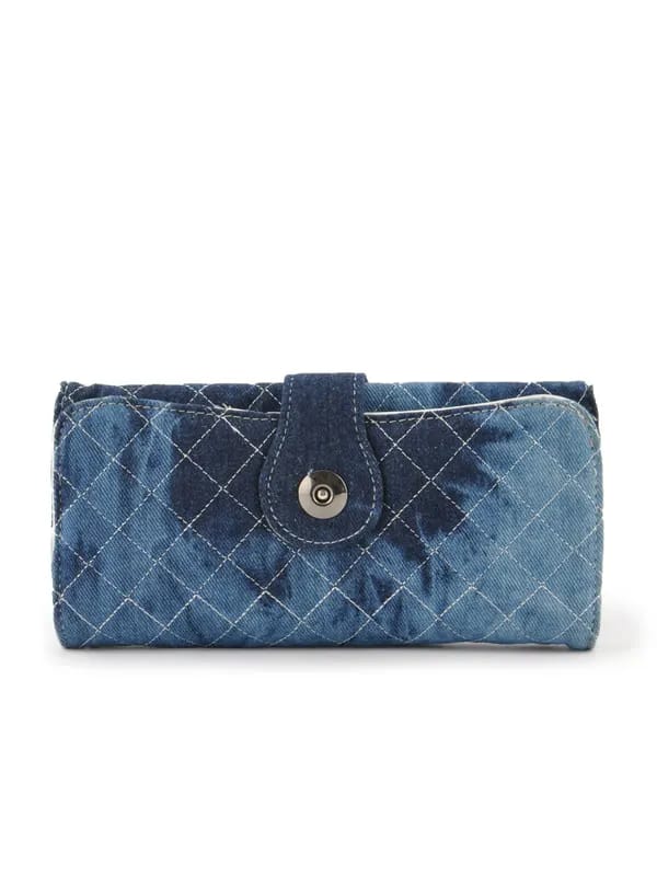 Lino Perros Women Denim Blue Wallet