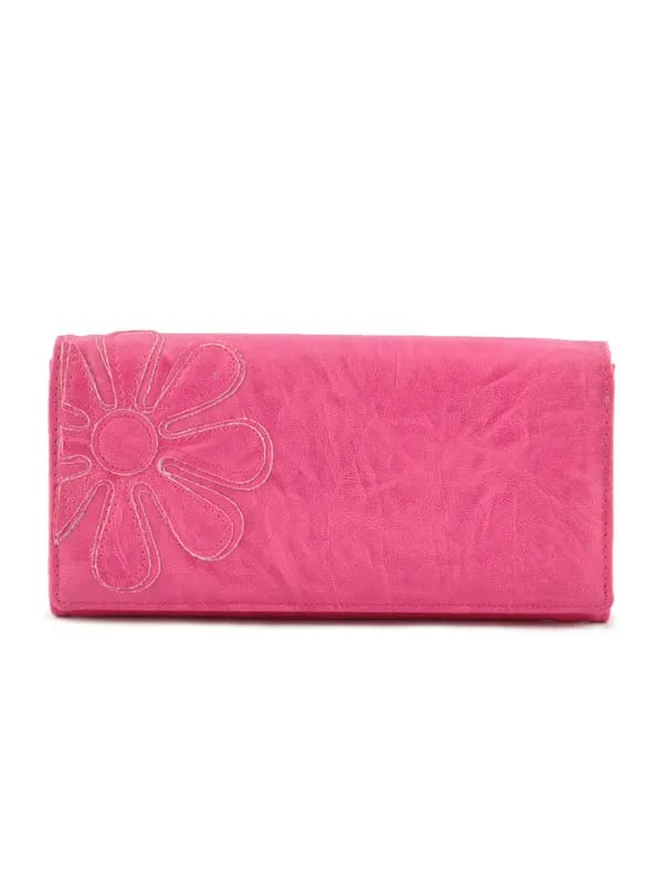 Lino Perros Women Flower Pink Wallet