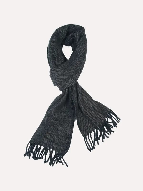 Reid & Taylor Men Solid Black Muffler