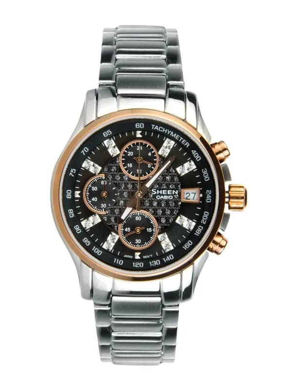 CASIO Sheen Women Black Dial Chronograph Watch SX006 SHN-5016D-1ADR