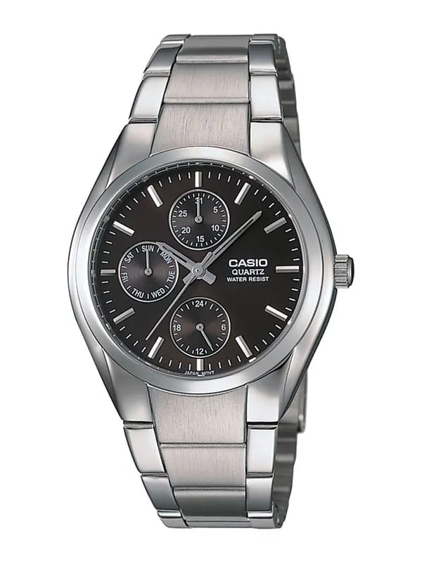 Casio Enticer Men Black Multi-Dial Analogue Watch MTP-1191A-1ADF(A170)