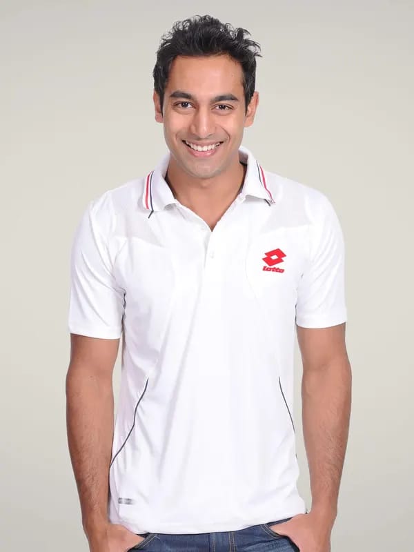 Lotto Men White Polo T-shirt