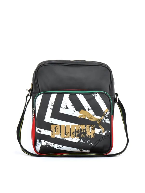 Puma Unisex Jamaica Lifestyle Black Messenger Bag
