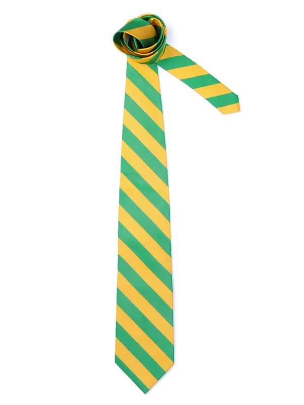 Reid & Taylor Men Stripes Yellow Tie