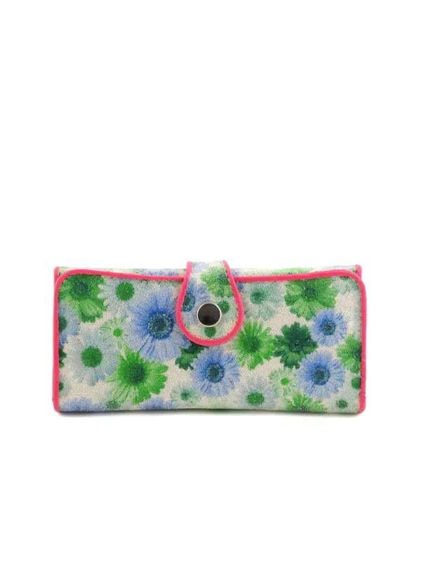 Lino Perros Women Sequin Blue Wallet
