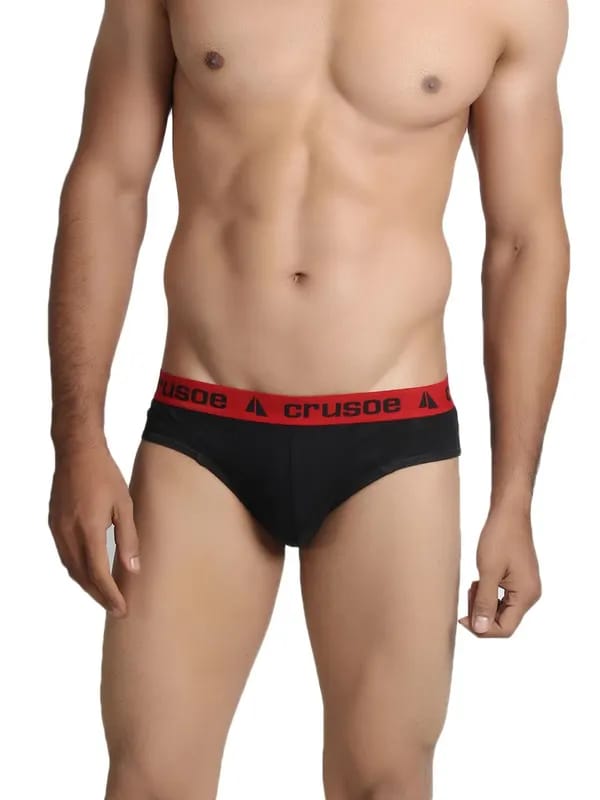 Crusoe Men Metro Black Brief