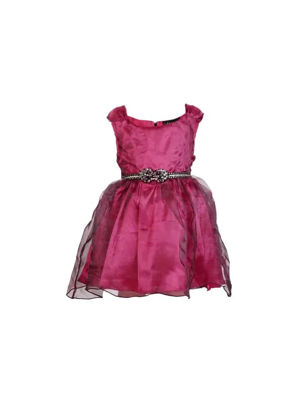 Doodle Kids Girls Party Frock Purple Dress