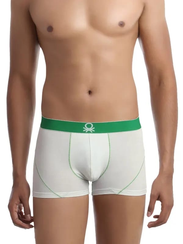 Undercolors of Benetton Men White Boxer Trunks
