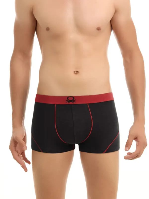 Under Colors of Benetton Men Black Boxer Trunks
