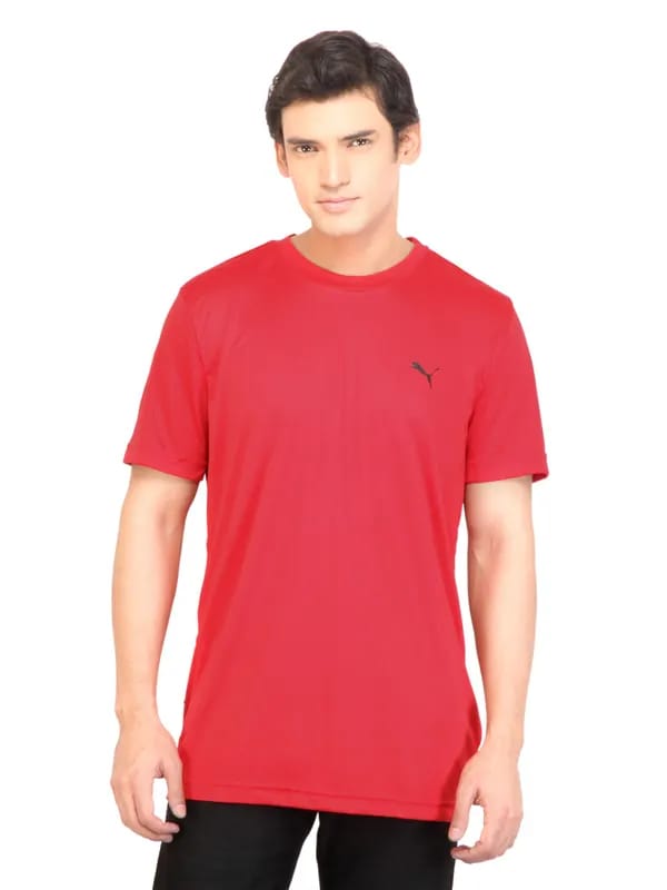 Puma Men Team Essential lollipop-Red Tshirts