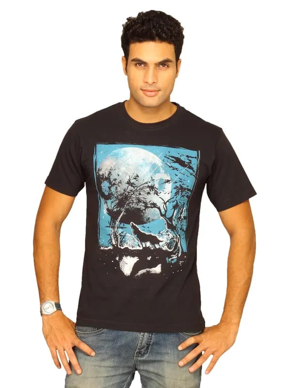 Inkfruit Men Night Wolf T-shirt
