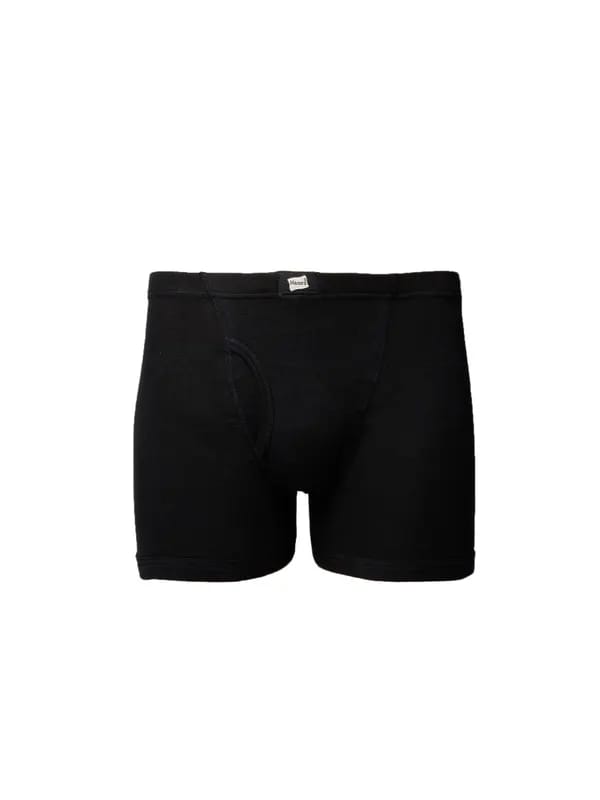 Hanes Men Black Boxer Trunks