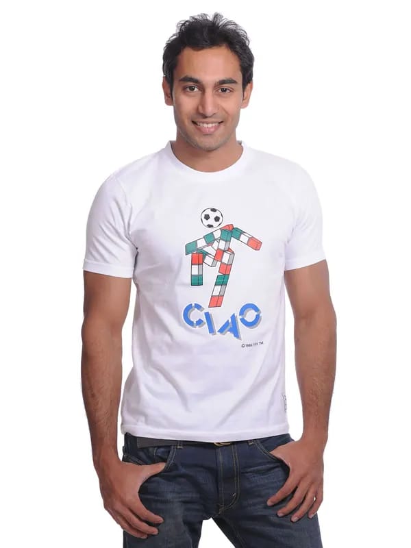 FIFA Mens 1990 World Cup White T-shirt