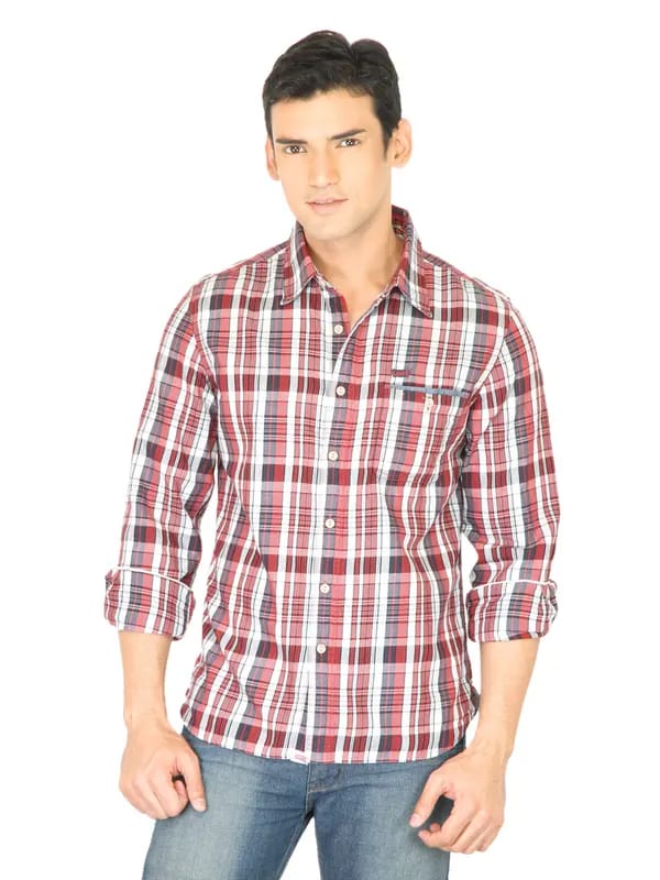 Levis Men Classics Formula One Red Shirt
