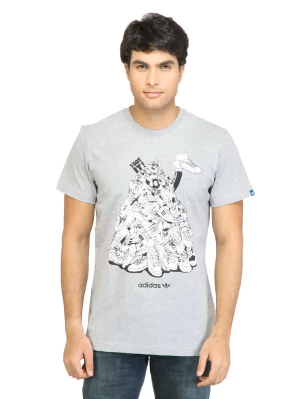 ADIDAS Originals Men G Skinpil Grey Tshirt