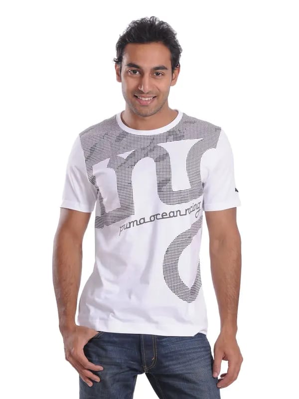 Puma Mens Racing White T-shirt