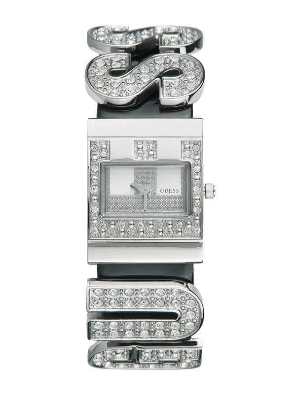 Guess Women Logo Glam Silver Watch