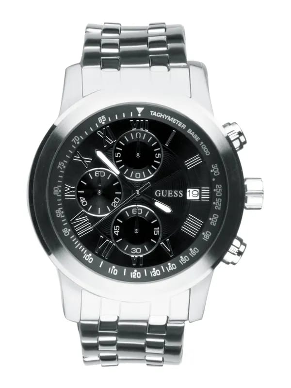 Guess Men Boulevard Silver Watch