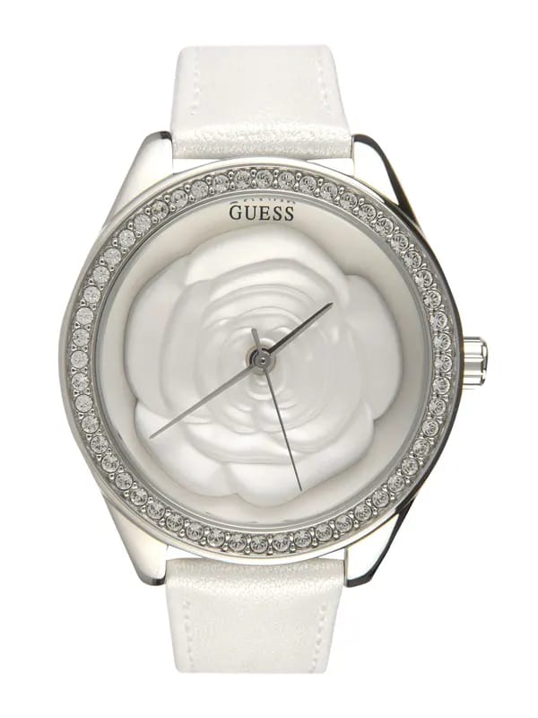 Guess Women Rosette White Watch