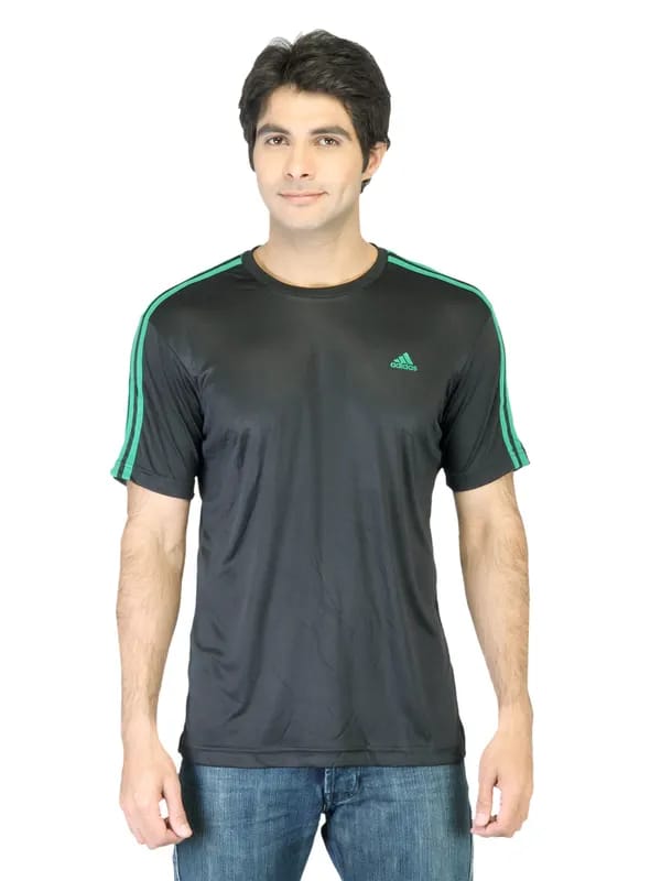 ADIDAS Men Solid Black Jersey