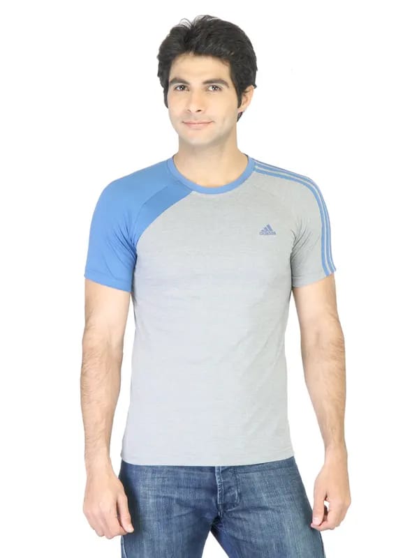 ADIDAS Men Grey T-shirt