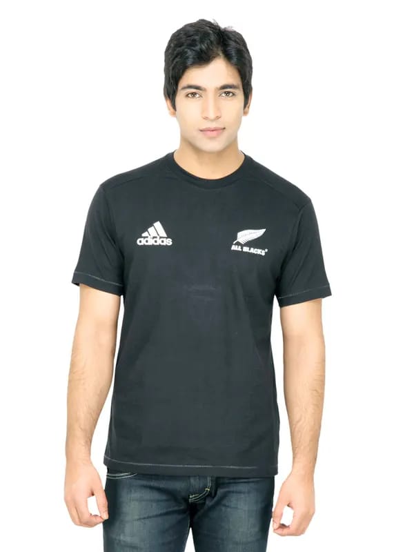 ADIDAS Men Black Tshirt