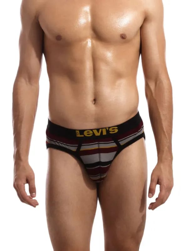 Levis Men Jazz Stripes Grey Brief