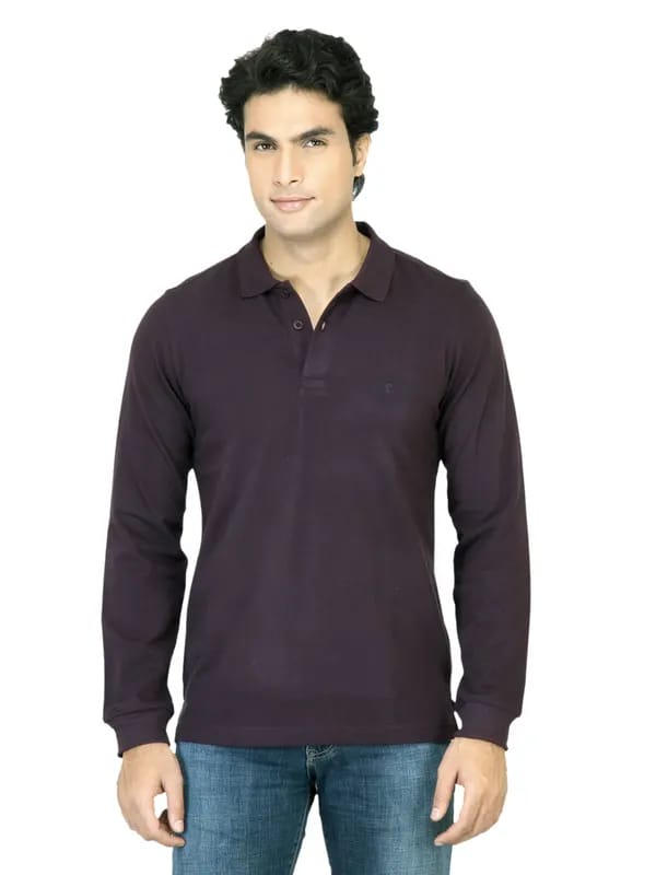 United Colors of Benetton Men Solid Purple TShirt