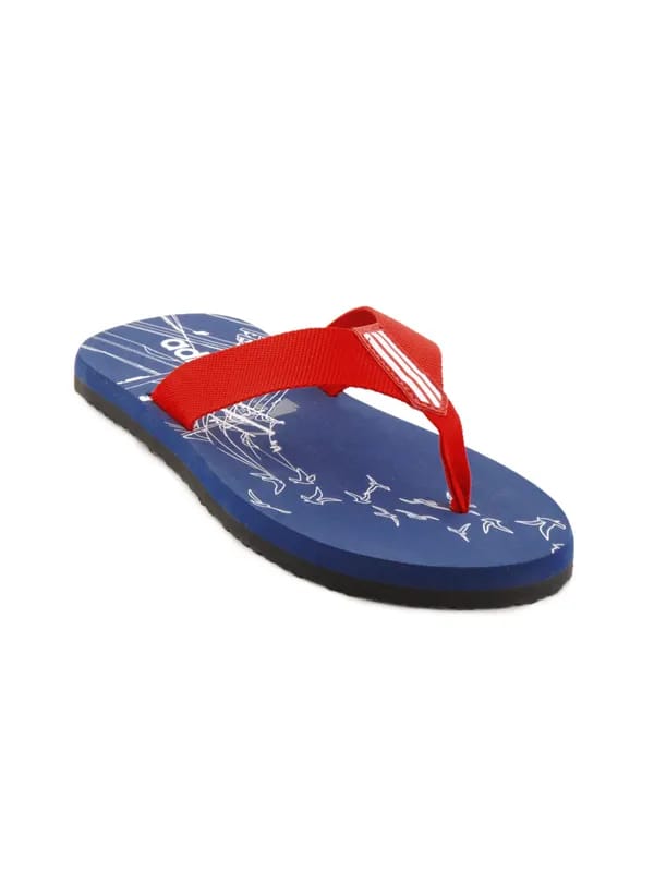 ADIDAS Men Wires Navy Blue Flip Flops