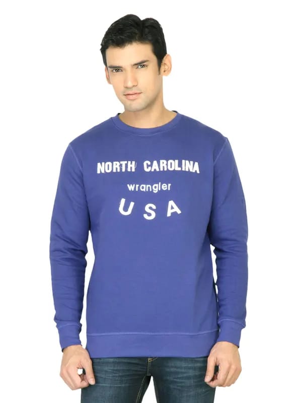 Wrangler Men North Carolina Blue Sweatshirt