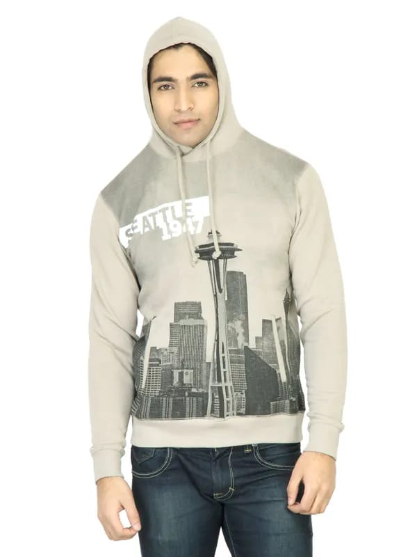 Wrangler Men Glow Grey Sweatshirt