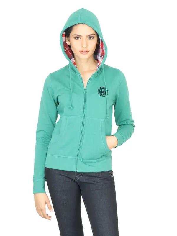Wrangler Women Green Sweatshirt