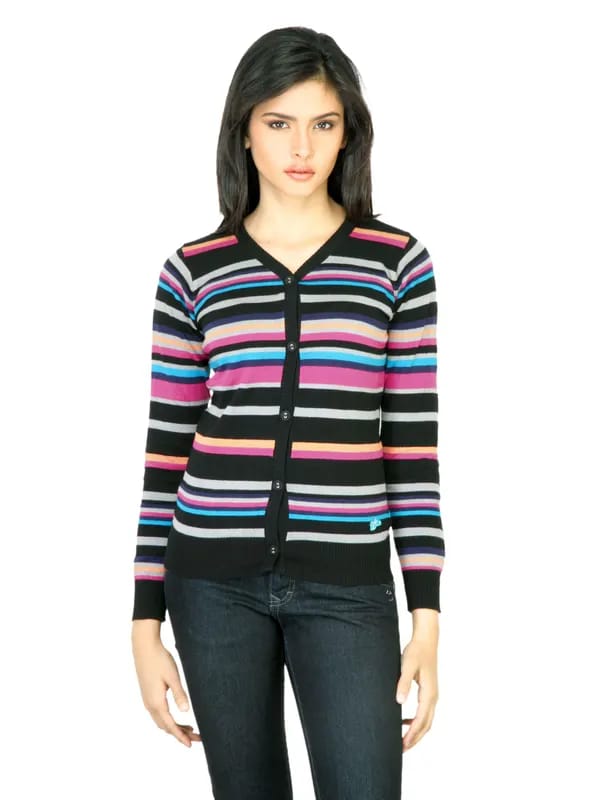 Wrangler Women Fluro Black Sweater