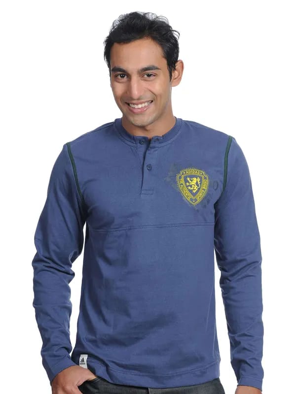 ADIDAS Mens Full Navy Blue T-shirt