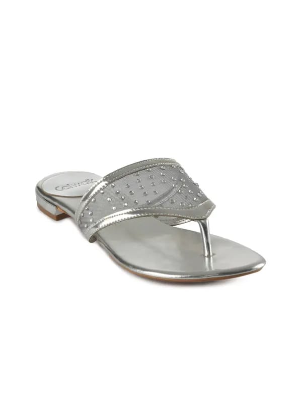 Catwalk Women Casual Silver Flats